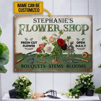 Personalized Floristry Flower Shop Custom Metal Sign - Gift - Thegiftio UK