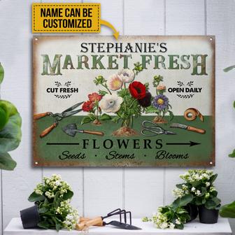 Floristry Fresh Flower Market Custom Metal Sign - Thegiftio UK