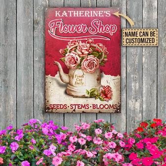 Personalized Floristry Seeds Stems Custom Metal Sign - Gift - Thegiftio UK
