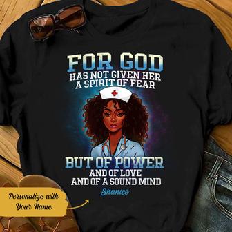 Personalized For God Nurse BWA T Shirt - Thegiftio UK