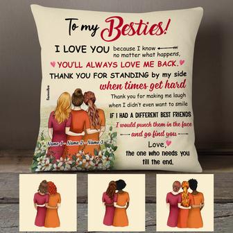 Personalized Friends Pillow for Besties - Thegiftio UK