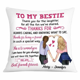 Personalized Bestie Pillow for Friends - Thegiftio UK