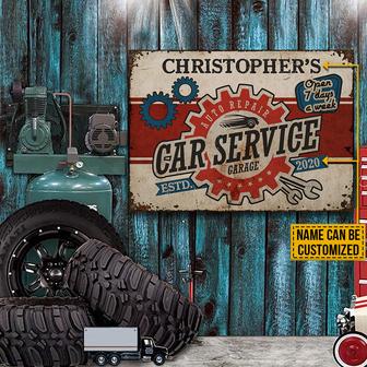 Personalized Garage Car Service Custom Metal Sign - Gift - Thegiftio UK