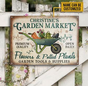 Personalized Garden Market Custom Metal Sign - Garden Gift - Thegiftio UK