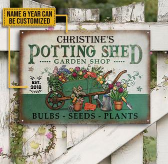 Personalized Garden Potting Shed Metal Sign - Garden Gift - Thegiftio UK