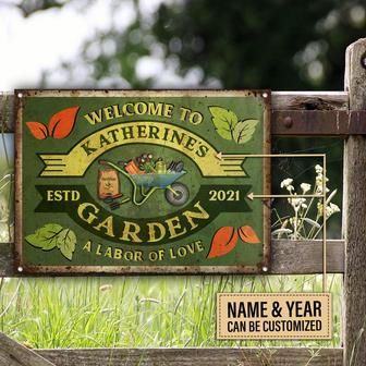 Gardening Labor Of Love Custom Metal Sign - Gardeners Gift - Thegiftio UK