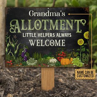 Personalized Gardening Little Helpers Custom Metal Sign - Thegiftio UK