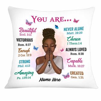Personalized BWA Daughter God You Are Pillow - Thegiftio UK