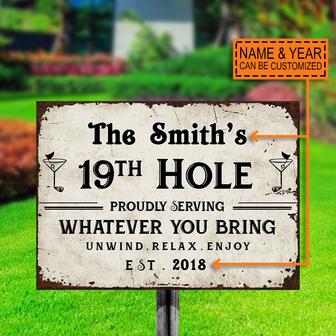 Personalized Golf 19th Hole Metal Sign - Gift for Golfers - Thegiftio UK