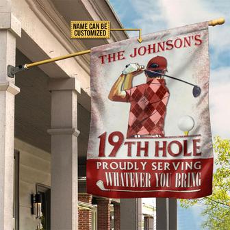 Personalized Golf Proudly Serving Red Flag - Golfers Gift - Thegiftio UK