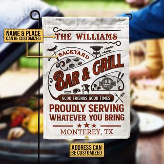 Grilling Proudly Serving You Custom Flag - BBQ Lovers Gift - Thegiftio UK