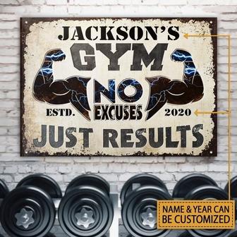 No Pain No Gain Custom Metal Sign - Gift for Gym Lovers - Thegiftio UK