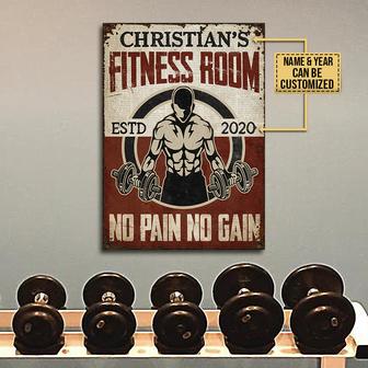 Personalized Gym Fitness Room Metal Sign - Gift for Fitness - Thegiftio UK