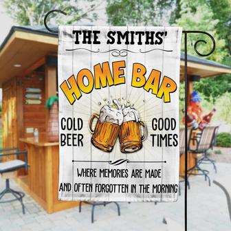 Personalized Home Bar Cold Beer Flag for Garden - Thegiftio UK