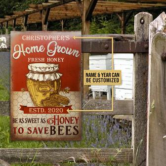 Personalized Honey Bee Farm Metal Sign - Gift for Farmers - Thegiftio UK