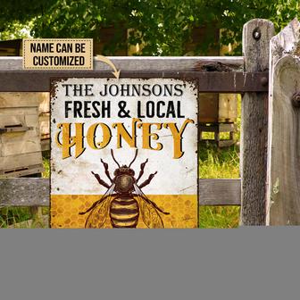 Honey Bee Naturally Sweet Custom Metal Sign - Gift for Home - Thegiftio UK