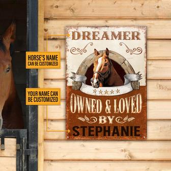 Horse Owned And Loved Custom Sign - Gift for Horse Lovers - Thegiftio UK