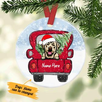 Personalized Labrador Retriever Dog Christmas 2021 Ornament - Thegiftio UK