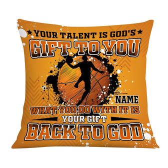 Personalized Cool Gift for Sport Lovers, Basketball Player, Love Basketball Pillow - Thegiftio