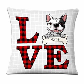 Personalized Love Dog Pillow - Thegiftio UK