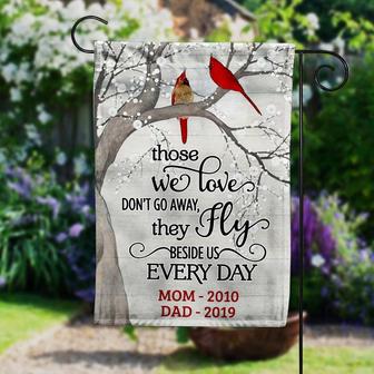 Personalized Memorial Garden Flag for Mom and Dad - Thegiftio UK