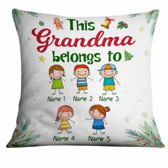 Personalized Mom Grandma Christmas Pillow - Thegiftio UK