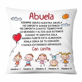 Personalized Grandma Spanish Abuela Pillow - Thegiftio UK