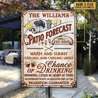 Warm And Sunny Personalized Metal Sign - Gift for Home Decor - Thegiftio UK