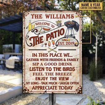 Gather With Friends Custom Metal Sign - Gift for BBQ Lovers - Thegiftio UK