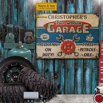 Personalized Auto Mechanic On Duty Custom Metal Sign - Gift - Thegiftio UK