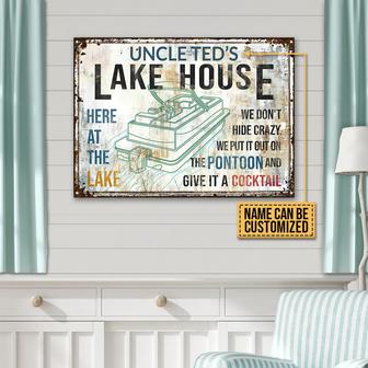 Pontoon Hide Crazy Custom Metal Sign - Gift for Friends - Thegiftio UK