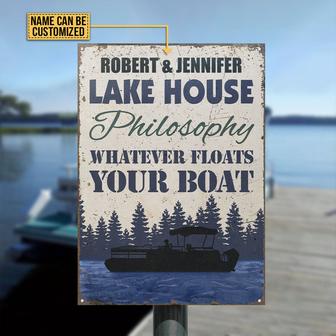 Pontoon Whatever Float Custom Metal Sign - Gift for Friends - Thegiftio UK