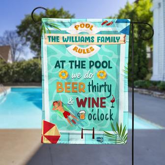 Personalized Pool Garden Flag for Home Decor - Thegiftio UK