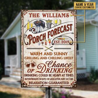 Warm And Sunny Personalized Metal Sign - Gift for Home - Thegiftio UK