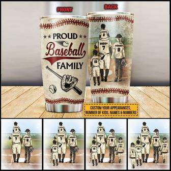 Proud Baseball Family Custom Tumbler - Gift for Family - Thegiftio UK