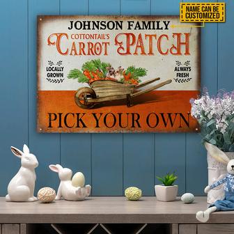 Rabbit Pick Your Own Custom Metal Sign - Gift for Friends - Thegiftio UK