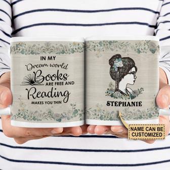 Reading Makes You Thin Personalized Mug - Gift for Readers - Thegiftio UK