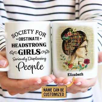 Reading Obstinate Headstrong Girls Custom Mug - Thegiftio UK