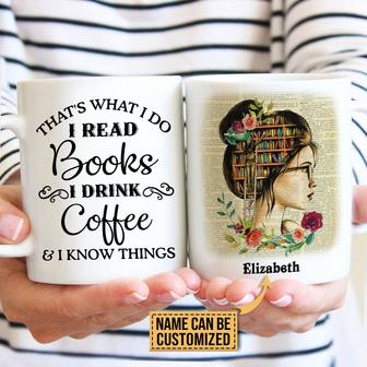 Reading That's What I Do Custom Mug - Gift for Readers - Thegiftio UK