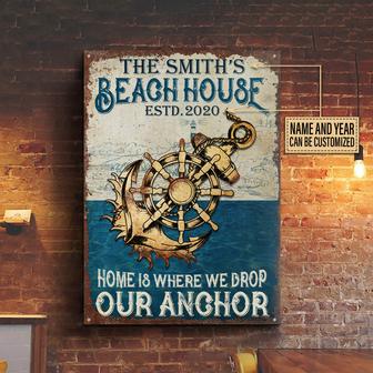 Sailor Drop Our Anchor Personalized Metal Sign - Sailor Gift - Thegiftio UK