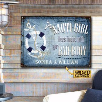Personalized Sailor Live Here Metal Sign - Gift for Sailors - Thegiftio UK
