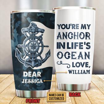 Sailor My Anchor Personalized Tumbler - Gift for Sailors - Thegiftio UK