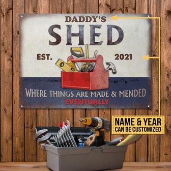 Shed Fixed Eventually Custom Metal Sign - Gift for Friends - Thegiftio UK
