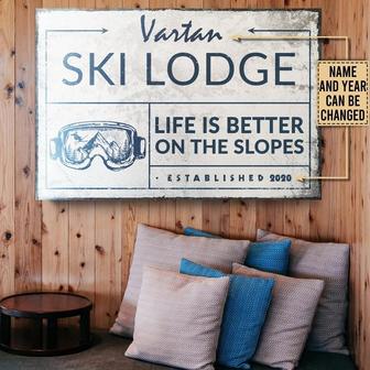 Ski Lodge Life Is Better Personalized Metal Sign - Gift - Thegiftio UK
