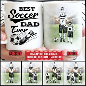 Best Dad Ever Personalized Mug - Gift for Soccer Dad - Thegiftio UK