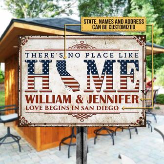 Stars & Stripes There Is No Place Custom Metal Sign - Gift - Thegiftio UK