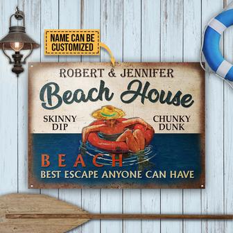 Personalized Swim Beach House Escape Metal Sign - Home Gift - Thegiftio UK
