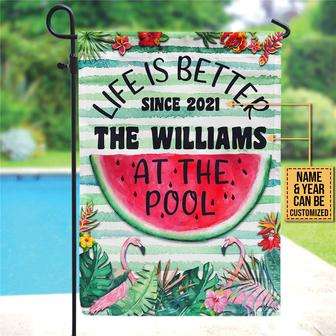 Swimming Better At The Pool Custom Flag - Gift for Swimmers - Thegiftio UK