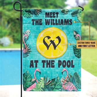 Swimming Meet At The Pool Custom Flag - Gift for Swimmers - Thegiftio UK