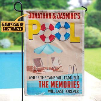The Memories Will Last Custom Flag - Gift for Pool Lovers - Thegiftio UK
